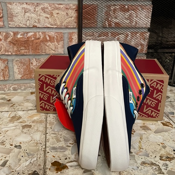 Vans Authentic Sf Retro Stripes Dress Blue - Picture 7 of 11